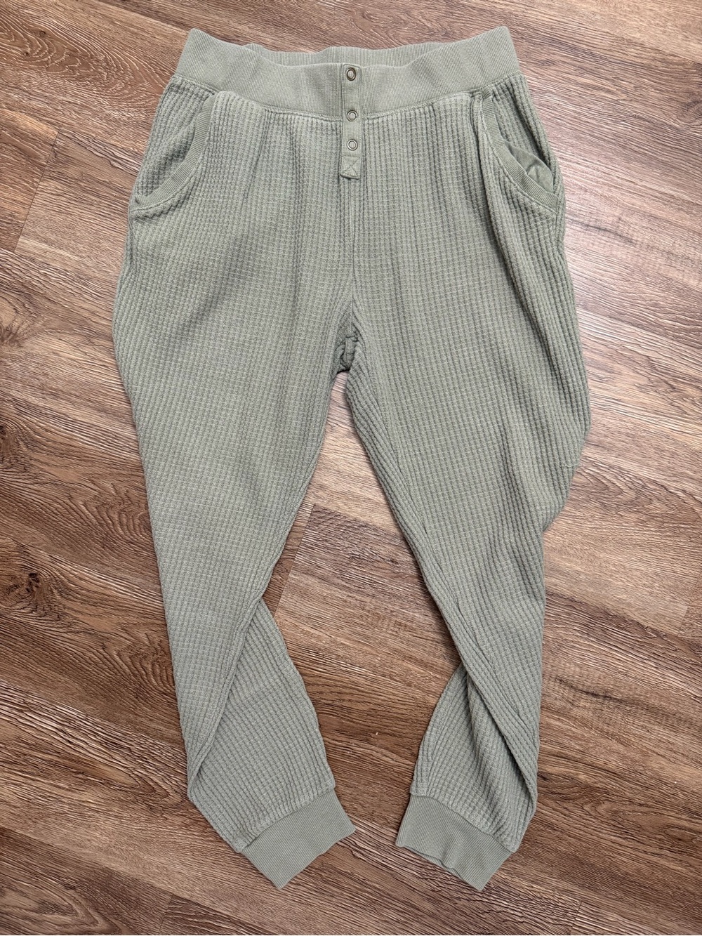 Z Supply Sage Green Waffle Knit Joggers